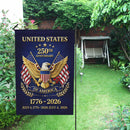 United States 250th Anniversary Garden Flag – 1776–2026 Patriotic Decor