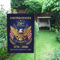United States 250th Anniversary Garden Flag – 1776–2026 Patriotic Decor