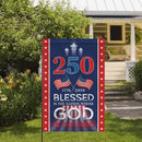 Blessed Is the Nation Garden Flag – America 250 Christian Faith Patriotic Flag