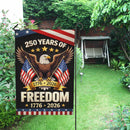 250 Years of Freedom Garden Flag 1776–2026 – Patriotic Eagle America 250 Yard Decor