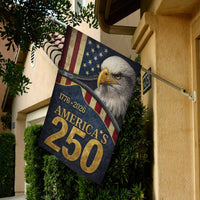 America’s 250 House Flag 1776–2026 Patriotic Eagle USA Banner