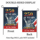 250 Years of America Garden Flag – Statue of Liberty Patriotic Flag 1776–2026