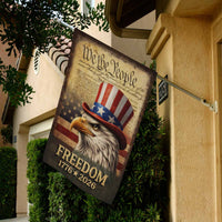 We The People 1776–2026 House Flag Patriotic Eagle Freedom Banner