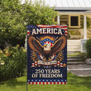 USA 250 Years of Freedom Garden Flag Patriotic Eagle American Flag Decor