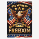 America 250 Patriotic Eagle House Flag USA 1776-2026 Freedom Flag