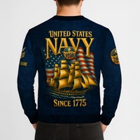 Personalized US Navy Sweatshirt JSTS08