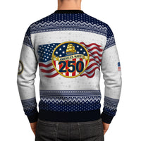 Personalized US Navy Christmas Ugly Sweater TUST10