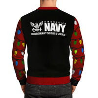 US Navy Light It Up Christmas Ugly Sweater
