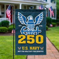US Navy Est 1775 Not For Self, But For Country Garden Flag Twin-Side Printing