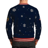 US Navy 250 Anchored In Christmas Spirit Christmas Ugly Sweater