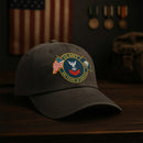 Custom Ranks & Text Premium Washed Denim Cap DC012