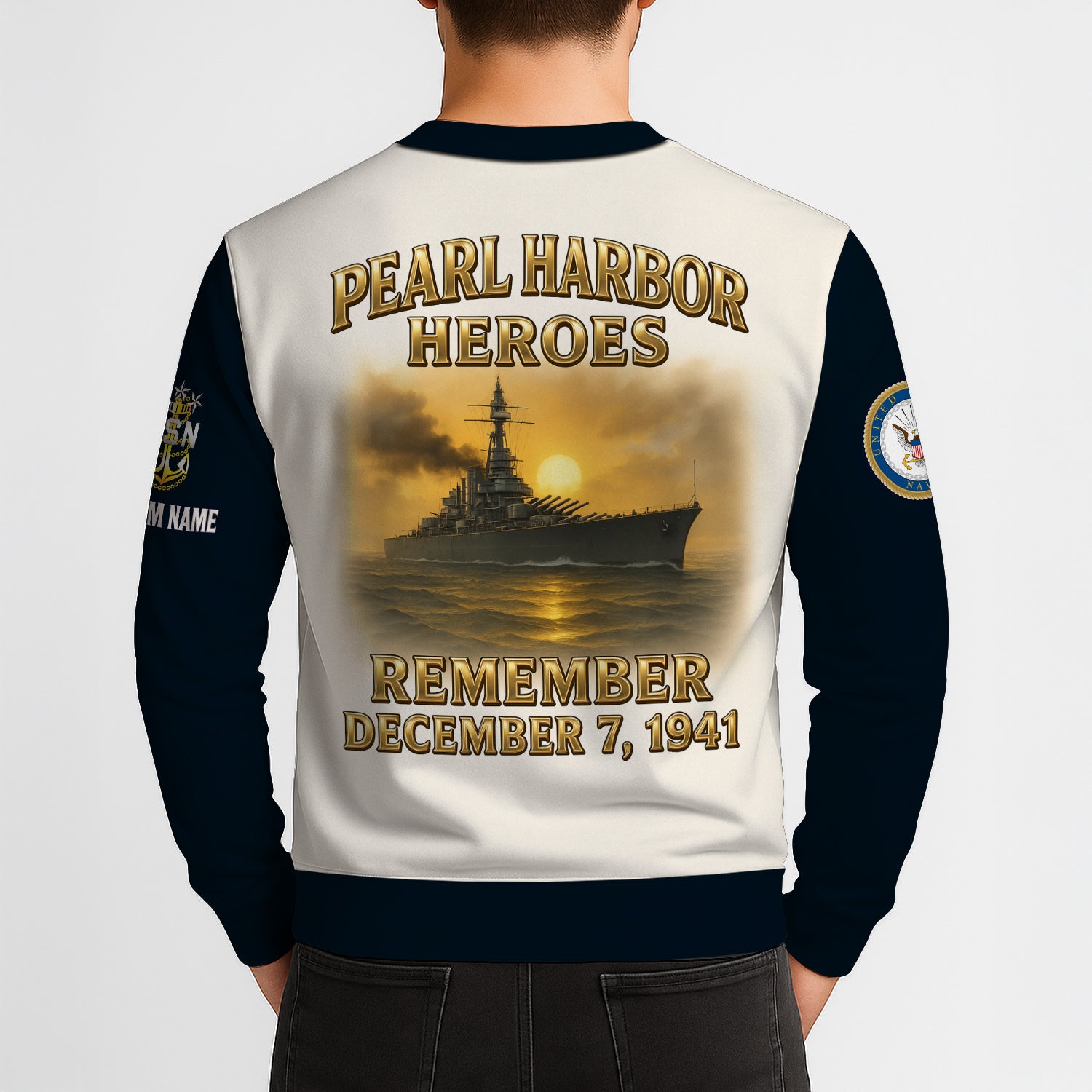 Personalized US Navy Sweatshirt JSTS04