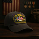 Custom Ranks & Text Premium Washed Denim Cap DC013