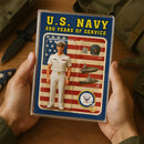 Custom Acrylic Plaque with Service Dress White Uniform