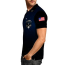 US Navy 250th Anniversary Polo Shirt – Gradient Design with Custom Rank & Text