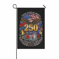 USA 250 Years Garden Flag Patriotic Eagle Liberty Bell Decor