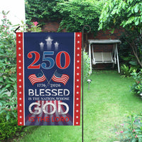 Blessed Is the Nation Garden Flag – America 250 Christian Faith Patriotic Flag