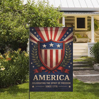 America Since 1776 Garden Flag Celebrating the Spirit of Freedom