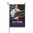 250 Years Semiquincentennial Garden Flag – America 250 Bald Eagle Flag