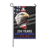 250 Years Semiquincentennial Garden Flag – America 250 Bald Eagle Flag