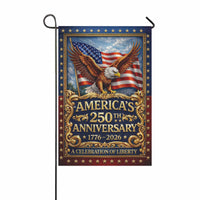 America 250 Garden Flag – America’s 250th Anniversary 1776–2026 Commemorative Eagle