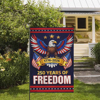 1776-2026 America 250 Garden Flag Patriotic Eagle USA Flag 250 Years Freedom