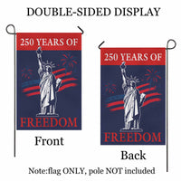 250 Years of Freedom Garden Flag – America 250 Liberty Fireworks Flag