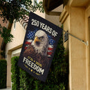 250 Years of Freedom Garden Flag – 1776–2026 Patriotic Eagle Decor