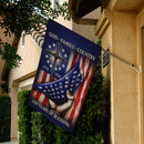 God Family Country House Flag Christian Patriotic USA 250 Years Blessings 1776-2026 Banner