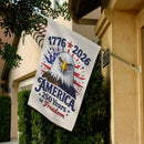 1776-2026 America 250 Garden Flag Patriotic Eagle Independence Day Yard Flag