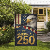 America’s 250 Garden Flag 1776–2026 Patriotic Eagle USA Decor