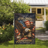 America 250 Garden Flag 1776–2026 Eagle Liberty Bell Patriotic Decor