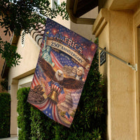 America 250th Anniversary Garden Flag 1776–2026 Patriotic Eagle Decor