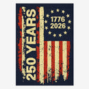 America 250 House Flag 1776–2026 Vintage Patriotic USA Banner