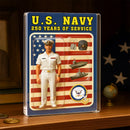 Custom Acrylic Plaque with Service Dress White Uniform