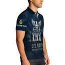 US Navy 250th Anniversary Polo Shirt – Eagle Emblem & Sailor Silhouette