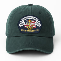 US Navy 250th Anivesary Premium Washed Denim Cap