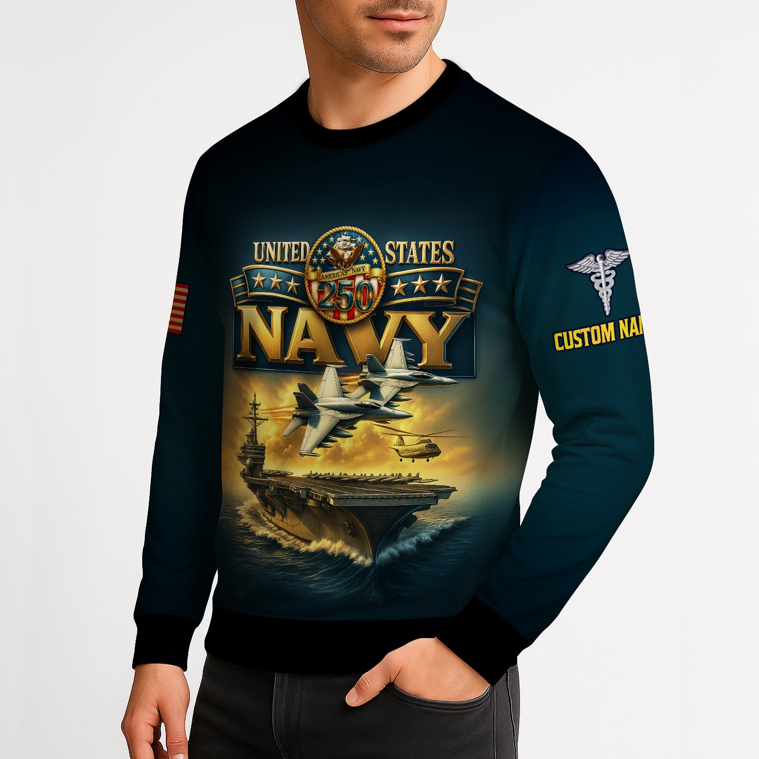 Personalized US Navy Sweatshirt JSTS03