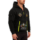 Custom US Navy Ranks Quarter Zip Hoodie TQZ05