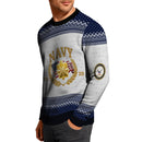 Personalized US Navy Christmas Ugly Sweater TUST10