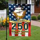 US Navy 250 Years Of Service Garden Flag Twin-Side Printing