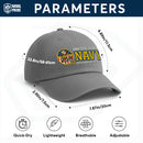 Premium Washed Denim Cap – Embroidered-Effect Print DC007