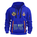 Personalized US Navy Quarter Zip Hoodie TQZ07