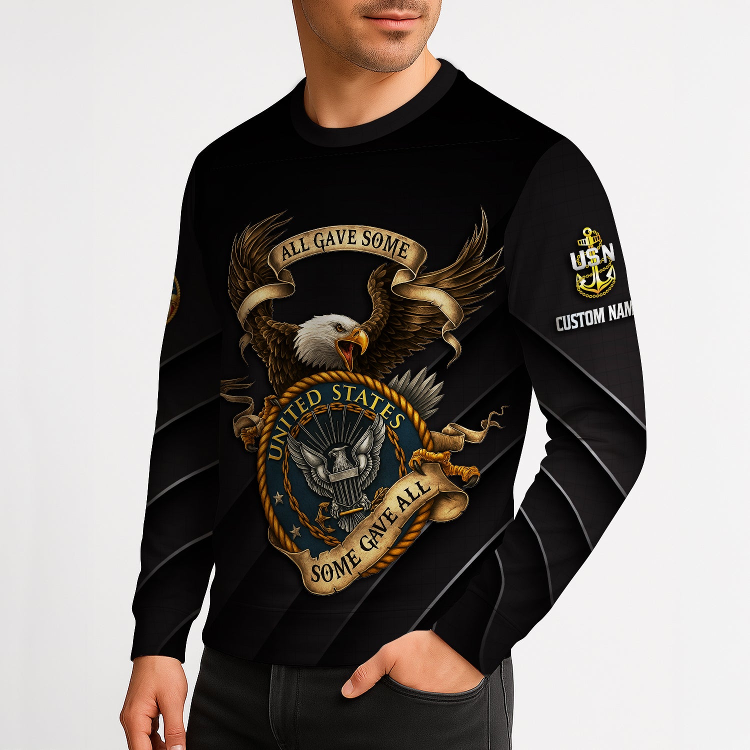 Personalized US Navy Sweatshirt JSTS06