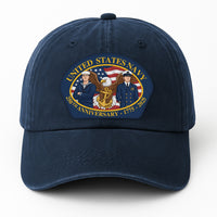 United Stetes Navy 250th Anivesary Premium Washed Denim Cap