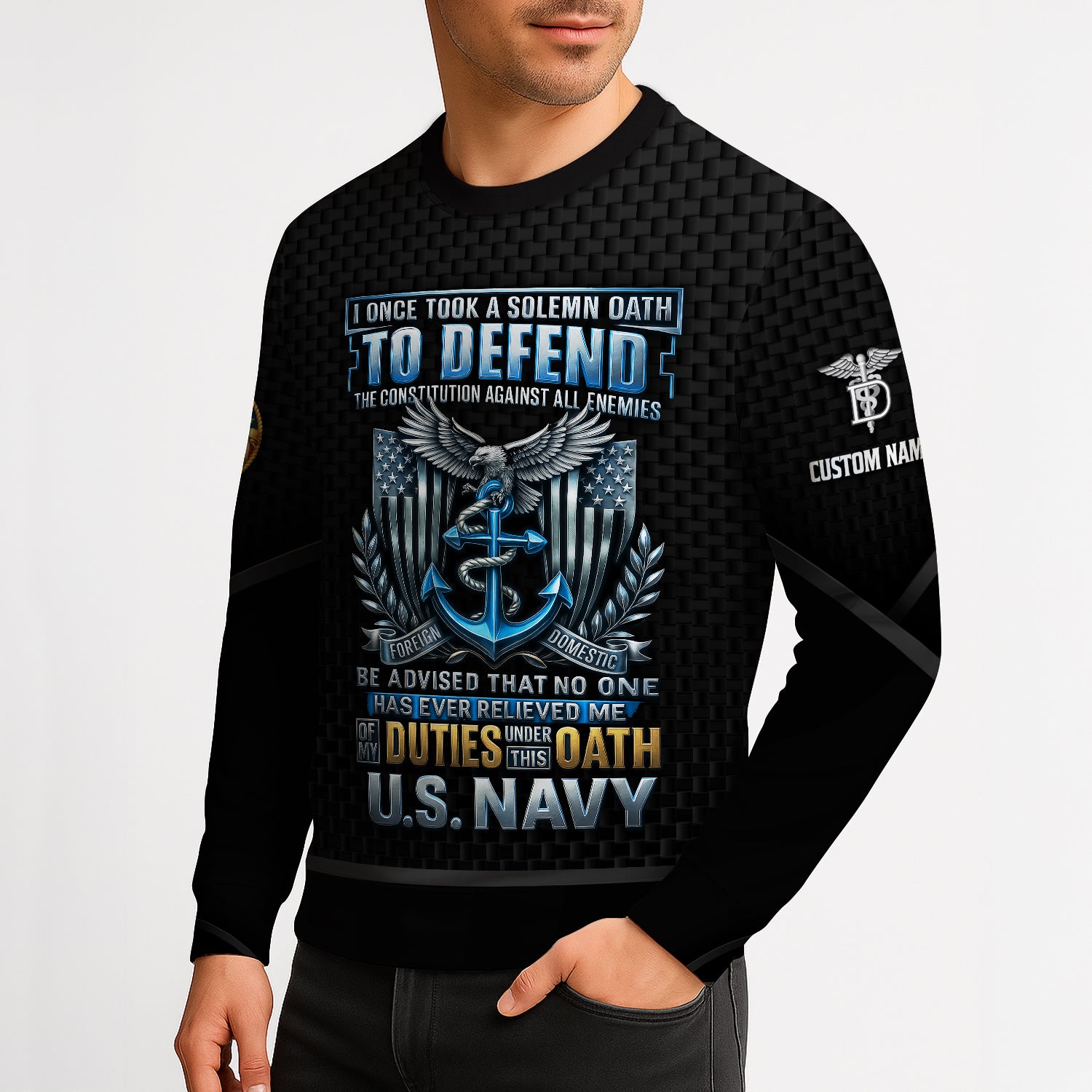 Personalized US Navy Sweatshirt JSTS10