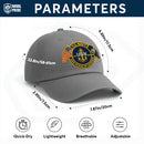 Premium Washed Denim Cap – Embroidered-Effect Print DC008