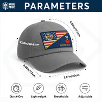 Custom Ranks & Text Premium Washed Denim Cap DC017