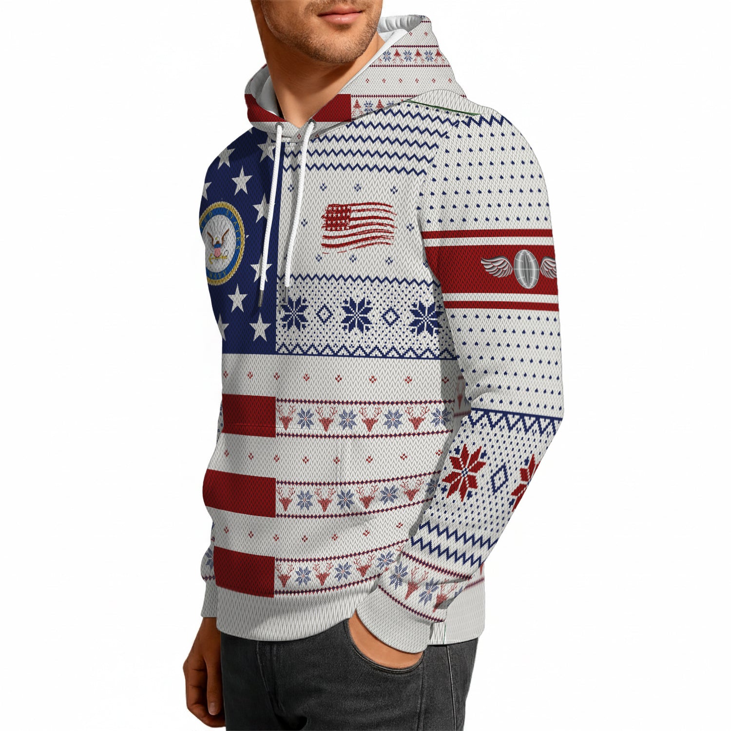 Personalized US Navy Hoodie 3D All Over Print JH3D05