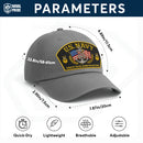 Premium Washed Denim Cap – Embroidered-Effect Print DC009